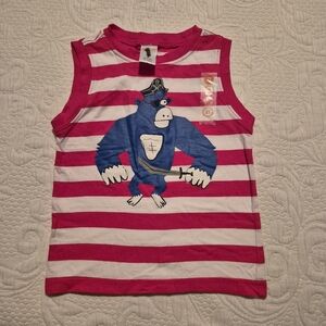 Gymboree boys size 2T Outlet tank top red and white stripe mark on tags NEW